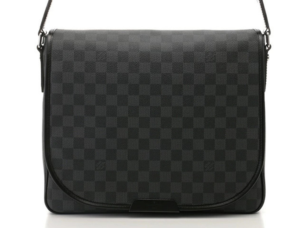 LOUIS VUITTON Bag Renzo Shoulder Damier Graphite Black